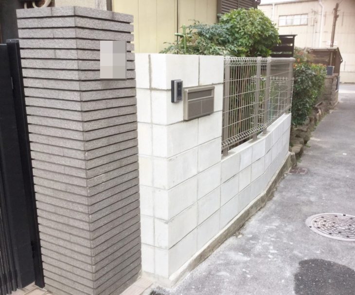   大阪市東淀川区　K様邸（フェンス工事）